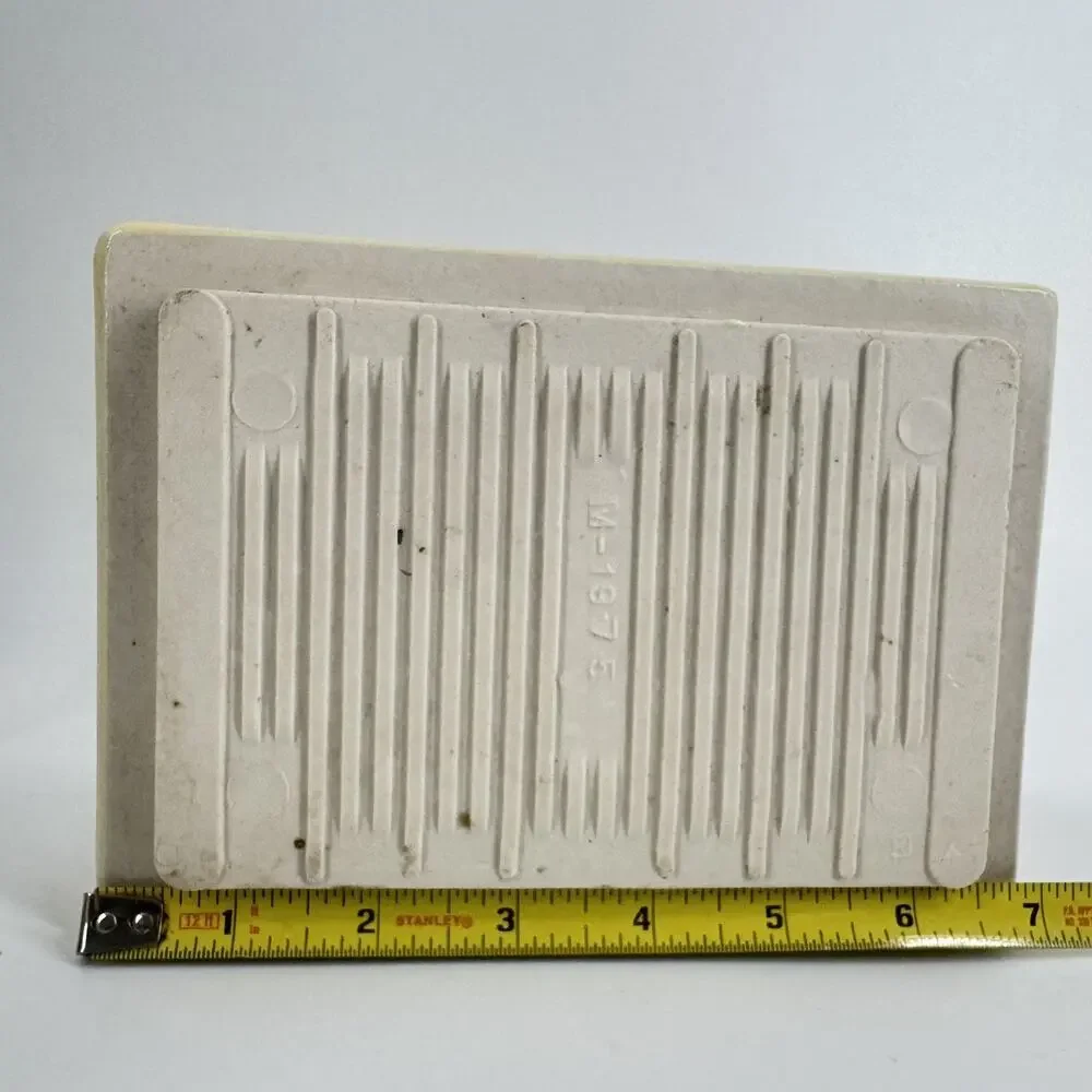 MCM Tile Soap Holder Shower Wall Yellow Ceramic 70’s vtg